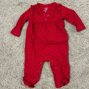 Carter’s baby girl heart outfit